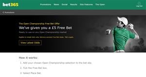 bet365 open championship free fiver